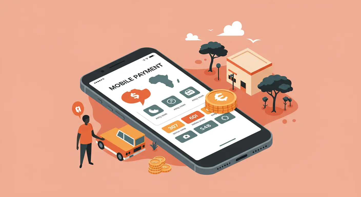 Business owner using mobile payments and WhatsApp